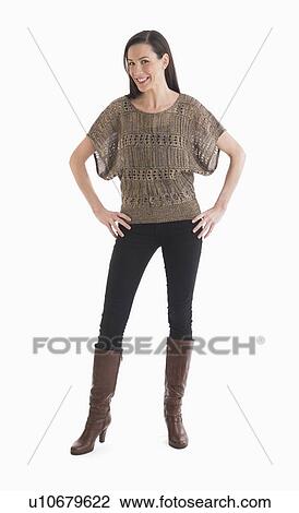 Portrait of mid adult woman View Large Photo Image Stock Image - Portrait of mid adult woman. Fotosearch