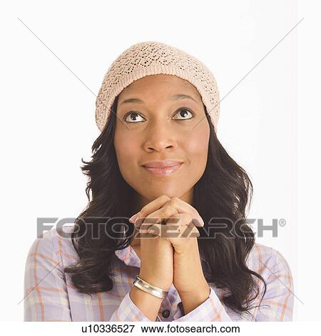 Stock Photo - Portrait of mid adult woman. Fotosearch