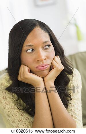 Stock Photography - Portrait of mid adult woman. Fotosearch