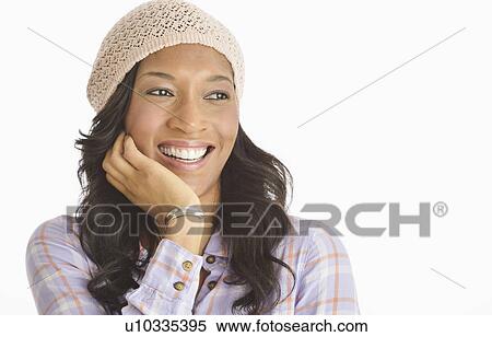 Stock Photography - Portrait of mid adult woman. Fotosearch