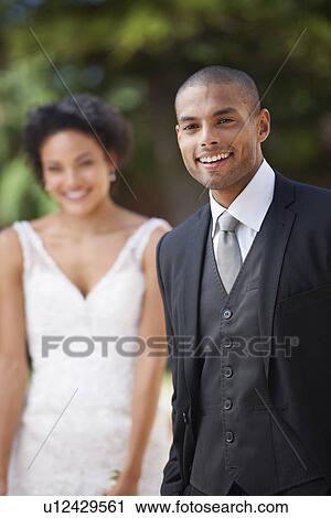 Portrait of newlywed couple View Large Photo Image Stock Image - Portrait of newlywed couple. Fotosearch