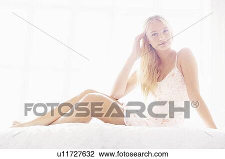 Stock Image - Portrait of teen (16-17) girl. Fotosearch
