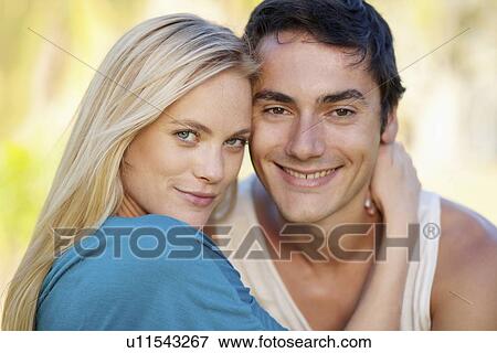 Portrait of young couple View Large Photo Image Stock Photo - Portrait of young couple. Fotosearch