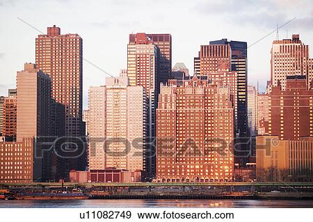 Skyline at sunset View Large Photo Image Stock Photo - Skyline at sunset. Fotosearch