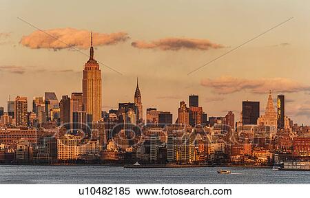 Skyline at sunset View Large Photo Image Stock Photography - Skyline at sunset. Fotosearch