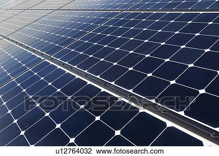 Solar panels on desert View Large Photo Image Stock Image - Solar panels on desert. Fotosearch