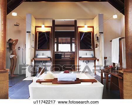 Spa bathroom View Large Photo Image Stock Photo - Spa bathroom. Fotosearch