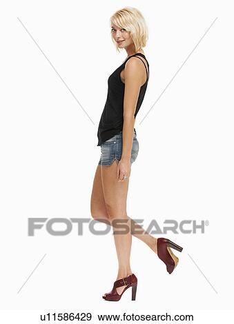 Studio portrait of attractive woman View Large Photo Image Stock Photo - Studio portrait of attractive woman. Fotosearch