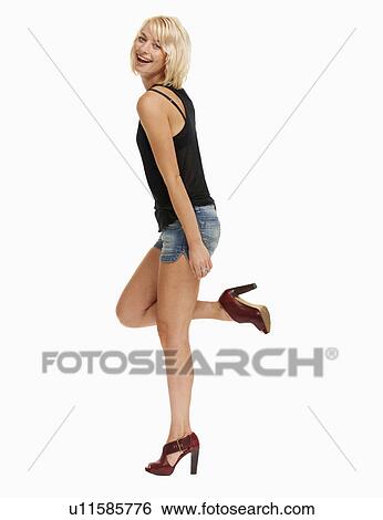 Studio portrait of attractive woman View Large Photo Image Stock Photograph - Studio portrait of attractive woman. Fotosearch