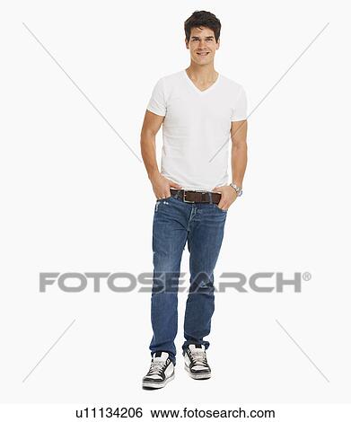 Studio portrait of handsome man View Large Photo Image Stock Photograph - Studio portrait of handsome man. Fotosearch