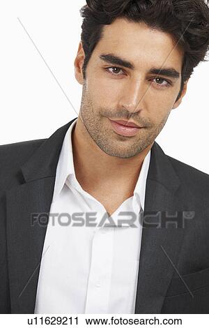 Studio portrait of stylish man View Large Photo Image Stock Image - Studio portrait of stylish man. Fotosearch