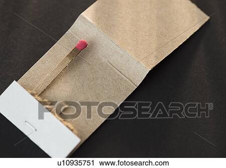 Stock Image - Studio shot of matchstick in box. Fotosearch