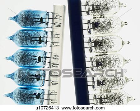 Stock Image - Studio shot of old light bulbs. Fotosearch