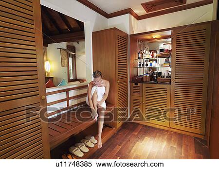 Stock Photography - Woman in spa. Fotosearch