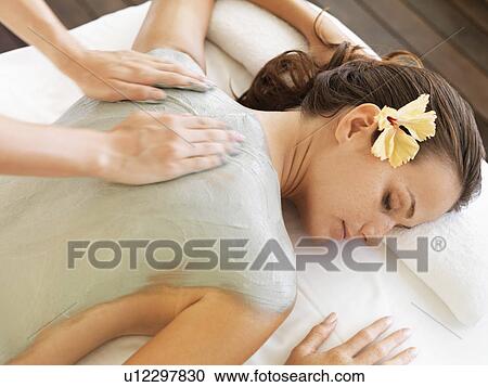 Woman receiving spa treatment View Large Photo Image Stock Image - Woman receiving spa treatment. Fotosearch