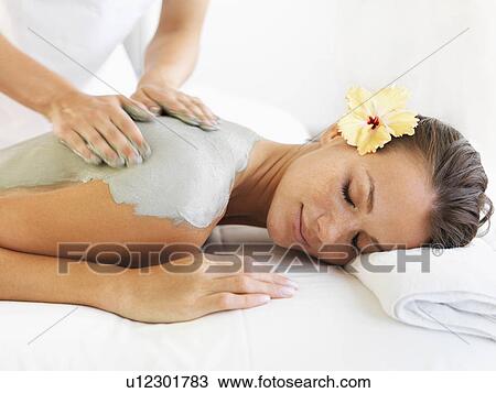 Woman receiving spa treatment View Large Photo Image Stock Image - Woman receiving spa treatment. Fotosearch
