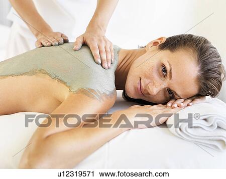Woman receiving spa treatment View Large Photo Image Stock Image - Woman receiving spa treatment. Fotosearch