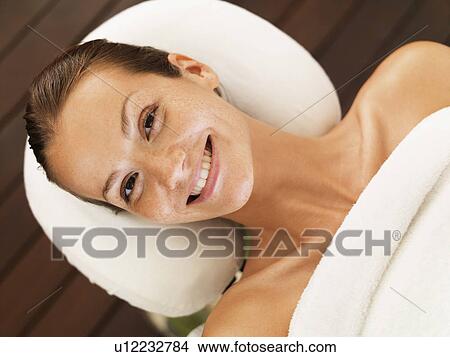 Woman relaxing in spa View Large Photo Image Picture - Woman relaxing in spa. Fotosearch