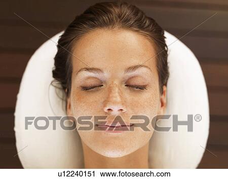 Woman relaxing in spa View Large Photo Image Stock Image - Woman relaxing in spa. Fotosearch