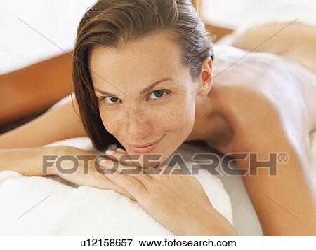 Woman relaxing in spa View Large Photo Image Stock Photo - Woman relaxing in spa. Fotosearch