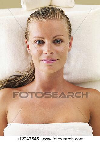 Woman relaxing in spa View Large Photo Image Stock Photography - Woman relaxing in spa. Fotosearch
