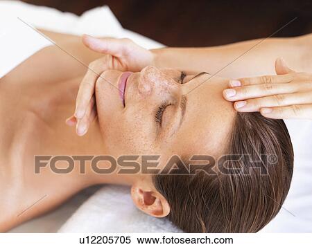 Stock Photography - Woman relaxing in spa. Fotosearch