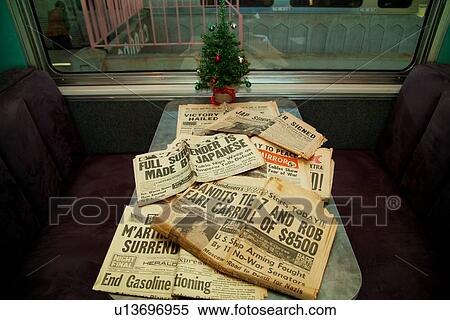 Stock Photography - 1940's Reenactors relive Pearl Harbor Day World War II Troop Train, Los Angeles to San Diego.. Fotosearch