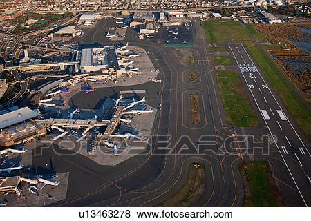 Aerials of Boston Logan International Airport View Large Photo Image Stock Photo - Aerials of Boston Logan International Airport. Fotosearch