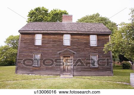 Stock Photograph - Birthplace of John Adams, the 2nd President. Fotosearch