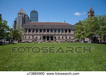 Boston Public Library, Boston, MA View Large Photo Image Stock Image - Boston Public Library, Boston, MA. Fotosearch