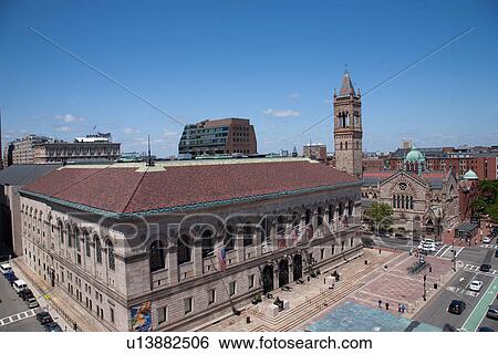 Boston Public Library, Boston, MA View Large Photo Image Stock Photograph - Boston Public Library, Boston, MA. Fotosearch