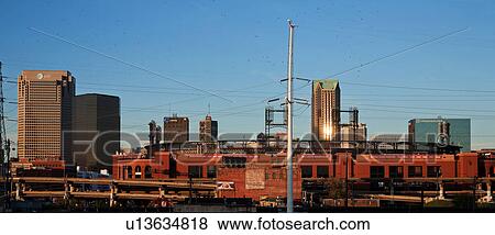Stock Photo - Busch Stadium, home of the St. Louis Cardinals, St. Louis, Mo.. Fotosearch