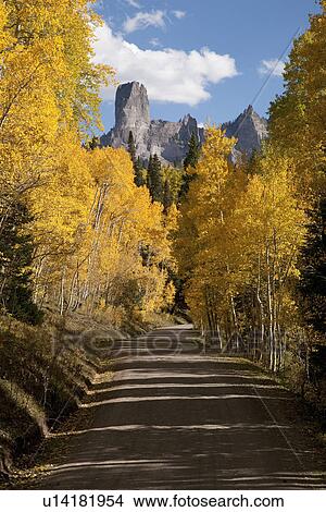 Chimney Peak and Courthouse Mountains in the Uncompahgre National Forest, Colorado View Large Photo Image Picture - Chimney Peak and Courthouse Mountains in the Uncompahgre National Forest, Colorado. Fotosearch