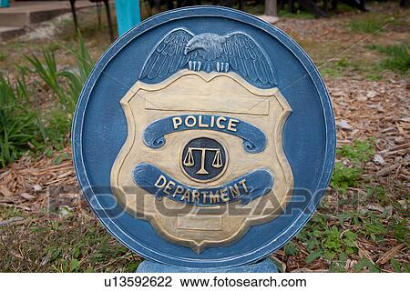 Stock Image - Circular Police Emblem and Logo. Fotosearch