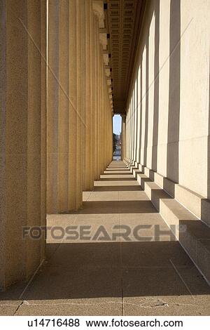 Stock Photo - Columns of The Parthenon, Centennial Park, Nashville, Tennessee. Fotosearch
