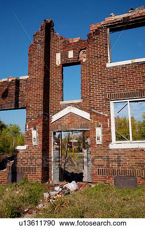 Deserted red brick apartments East St. Louis View Large Photo Image Stock Image - Deserted red brick apartments East St. Louis. Fotosearch