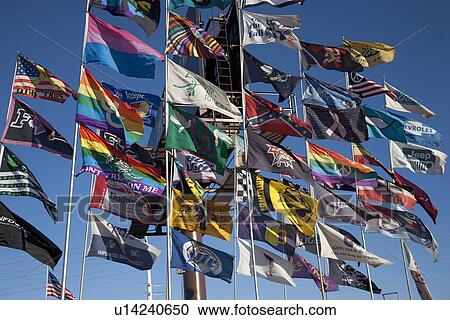 Flags of all color in Blue Sky, Las Vegas, NV View Large Photo Image Stock Image - Flags of all color in Blue Sky, Las Vegas, NV. Fotosearch