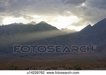 God Rays, Sierras, Route 395, CA View Large Photo Image Stock Image - God Rays, Sierras, Route 395, CA. Fotosearch