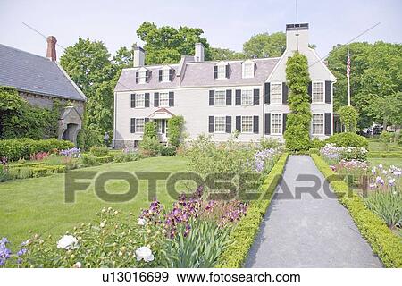 Stock Photo - Home of John Adams, the 2nd President. Fotosearch