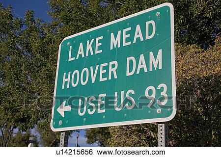 Stock Photograph - Hoover Dam, near Boulder City and Las Vegas, Nevada. Fotosearch