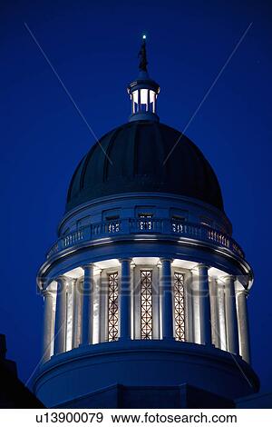 Maine State Capitol Building, Augusta Maine View Large Photo Image Stock Photo - Maine State Capitol Building, Augusta Maine. Fotosearch
