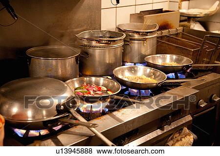 Stock Photo - Seafood restaurant on Hanover Street, North End, Boston, MA. Fotosearch