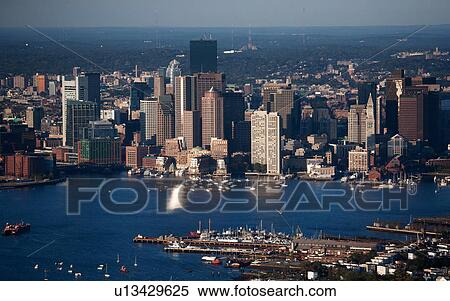 Sunrise Aerials of Boston and New England View Large Photo Image Stock Photography - Sunrise Aerials of Boston and New England. Fotosearch