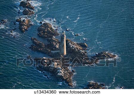 Stock Image - Sunrise Aerials of Boston Skyline and New England. Fotosearch