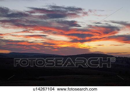 Sunset Mountains California View Large Photo Image Picture - Sunset Mountains California. Fotosearch