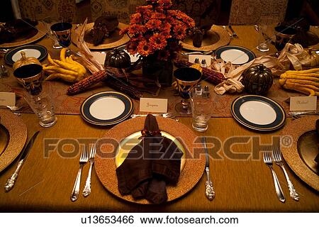 Stock Photograph - Thanks Giving Holiday Dinner Preparation. Fotosearch