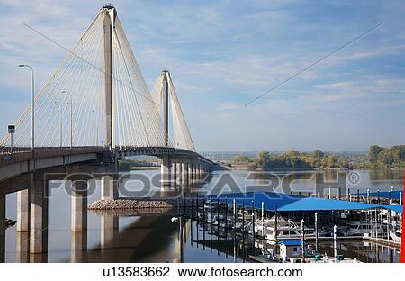 The Clark Bridge over the Mississippi River, also known as Cook Bridge, at Alton, Illinois View Large Photo Image Stock Image - The Clark Bridge over the Mississippi River, also known as Cook Bridge, at Alton, Illinois. Fotosearch