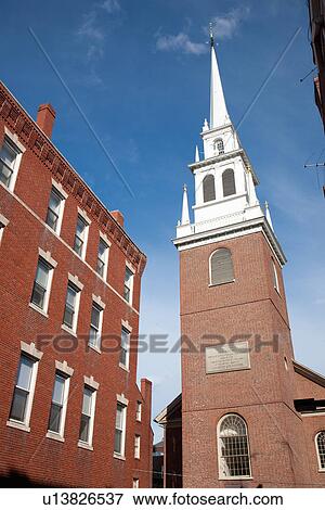 Stock Photo - The Old North Church, Boston, MA. Fotosearch