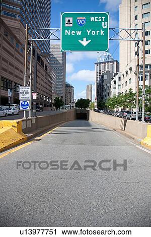 Stock Image - This way to New York City. Fotosearch