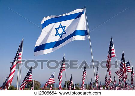 US and Israeli Flag View Large Photo Image Picture - US and Israeli Flag. Fotosearch